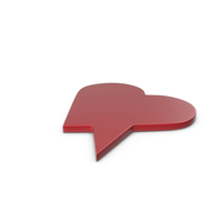 Speech Bubble Red 06 PNG & PSD Images
