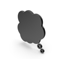 Speech Bubble Black PNG & PSD Images