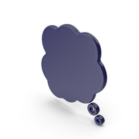 Speech Bubble Dark Blue PNG & PSD Images