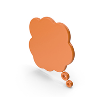 Speech Bubble Orange PNG & PSD Images