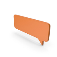Speech Bubble Orange PNG & PSD Images