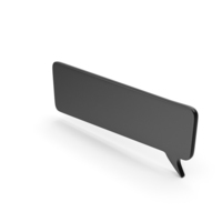 Speech Bubble Black PNG & PSD Images