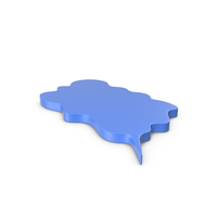 Speech Bubble Blue PNG & PSD Images