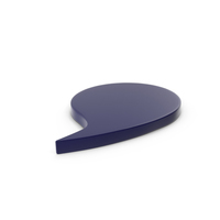 Speech Bubble Dark Blue PNG & PSD Images