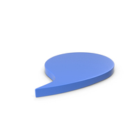 Speech Bubble Blue PNG & PSD Images