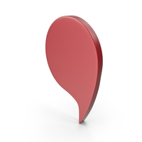 Speech Bubble Red PNG & PSD Images