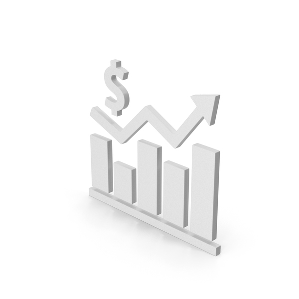Dollar Sign Chart Profit Business Graph With A Dollar Sign. Vector