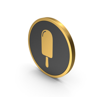 Gold Icon Ice Cream PNG & PSD Images