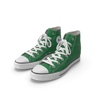 Basketball Leather Shoes Green PNG & PSD Images