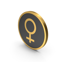 Gold Icon Female PNG & PSD Images