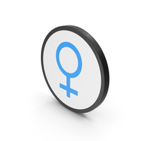 Icon Female Blue PNG & PSD Images