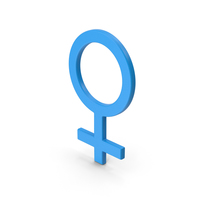 Symbol Female Blue PNG & PSD Images
