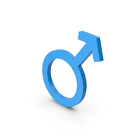 Symbol Male Blue PNG & PSD Images