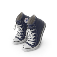 Basketball Leather Shoes Bent Dark Blue PNG & PSD Images