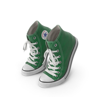 Basketball Leather Shoes Bent Green PNG & PSD Images