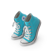 Basketball Leather Shoes Bent Light Blue PNG & PSD Images