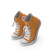 Basketball Leather Shoes Bent Orange PNG & PSD Images