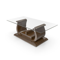 Walnut Wood Coffee Table PNG & PSD Images