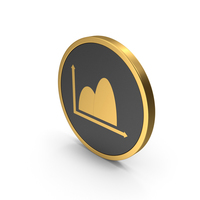 Gold Icon Curve Graph Chart PNG & PSD Images