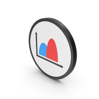 Icon Curve Graph Chart Colored PNG & PSD Images