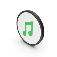 Icon Music Note Green PNG & PSD Images