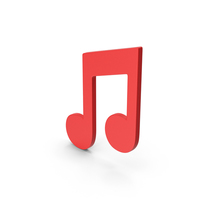 Symbol Music Note Red PNG & PSD Images