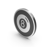 Silver Icon Magic 8 Ball PNG & PSD Images