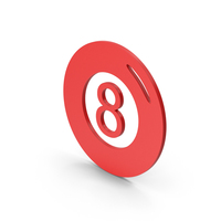 Symbol Magic 8 Ball Red PNG & PSD Images