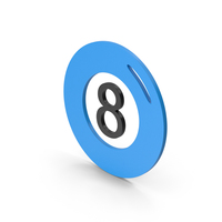 Symbol Magic 8 Ball Blue PNG & PSD Images