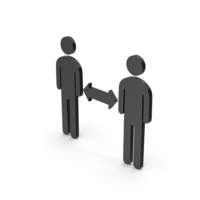 Symbol People Connection Black PNG & PSD Images