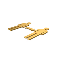 Gold Symbol People Connection PNG & PSD Images