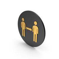 People Connection Gold Icon PNG & PSD Images