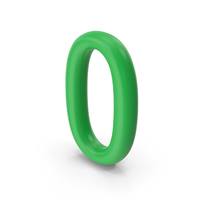 Number 0 Green PNG & PSD Images