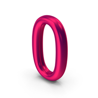 Number 0 Metallic PNG & PSD Images