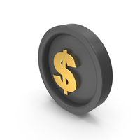 Money Icon Black and Gold PNG & PSD Images
