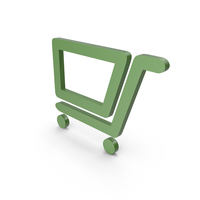Shopping Cart Green Symbol PNG & PSD Images