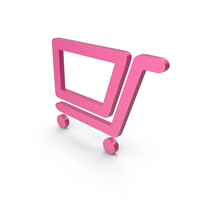 Shopping Cart Pink Symbol PNG & PSD Images