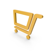 Shopping Cart Yellow Symbol PNG & PSD Images