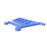 Shopping Cart Blue Symbol PNG & PSD Images