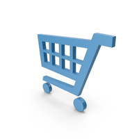 Shopping Cart Blue Symbol PNG & PSD Images