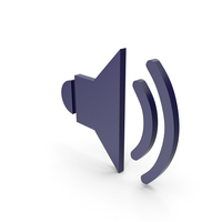 Symbol Sound Dark Blue PNG & PSD Images