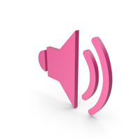 Symbol Sound Pink PNG & PSD Images