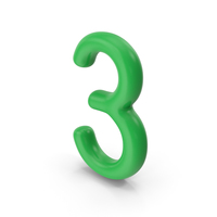 Number 3 Green PNG & PSD Images
