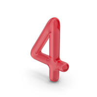 Number 4 Glass PNG & PSD Images