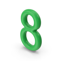 Number 8 Green PNG & PSD Images