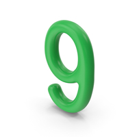 Number 9 Green PNG & PSD Images