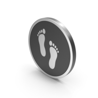 Silver Icon Footprint PNG & PSD Images