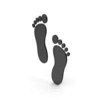 Symbol Footprint Black PNG & PSD Images