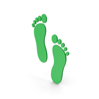 Symbol Footprint Green PNG & PSD Images