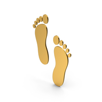 Symbol Footprint Gold PNG & PSD Images